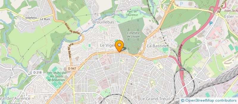 localisation de l'entreprise SCDF CORREIA - TORT à LIMOGES