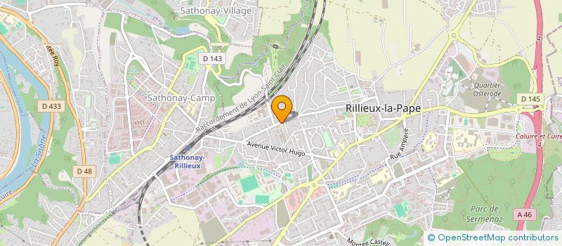 localisation de l'entreprise SCDF COULON PICHAT GAY RODE ET BILLARD  RILLIEUX-LA-PAPE