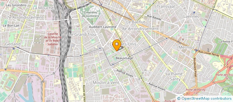 localisation de l'entreprise SCDF CT JARRE  LYON