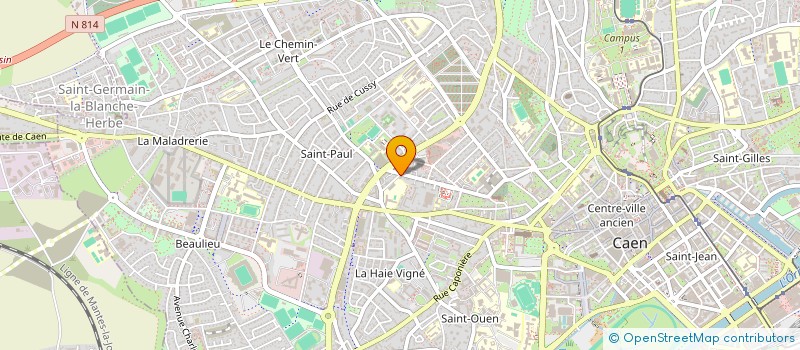 localisation de l'entreprise SCDF DE SAINT DENIS ET BEAUDON à CAEN