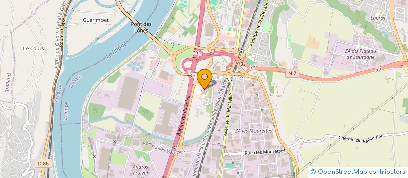 localisation de l'entreprise SCDF DELANNOY-TETE-RIEGERT-CAMOU  VALENCE