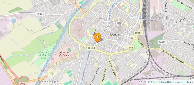 localisation de l'entreprise SCDF DELHAY ET FOLL à DOUAI