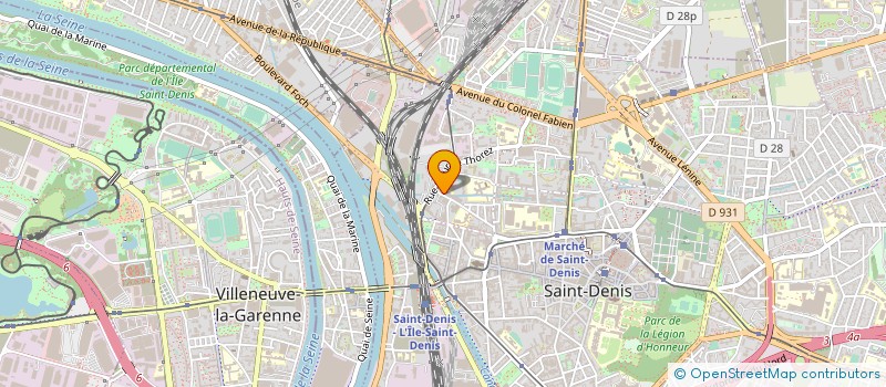 localisation de l'entreprise SCDF DENNEVALD PENAUD  SAINT-DENIS