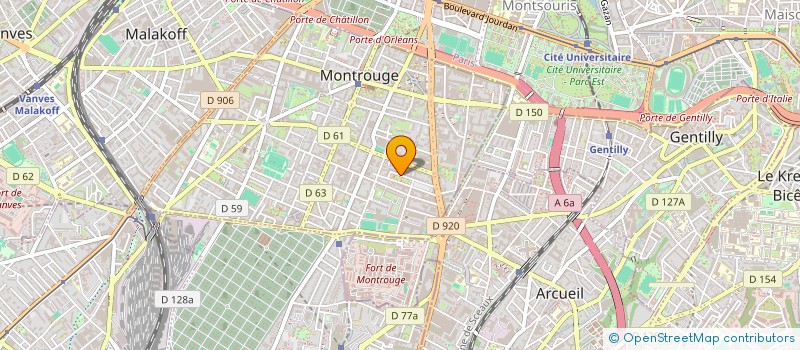 localisation de l'entreprise SCDF DEROUDILLE F- DOISNEAU A  MONTROUGE