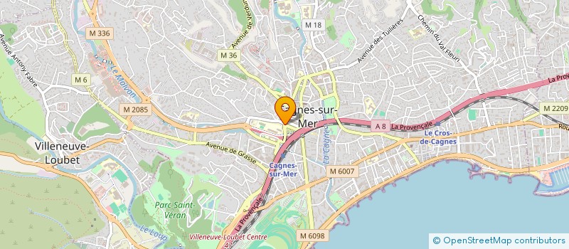 localisation de l'entreprise SCDF DI ROSA BUNEL à CAGNES-SUR-MER