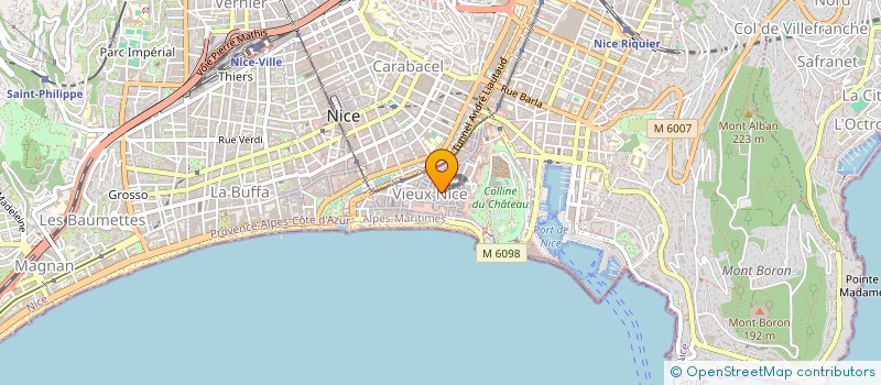localisation de l'entreprise SCDF DJEBALI DHAHBIA-DJEBALI ABDALLAH à NICE