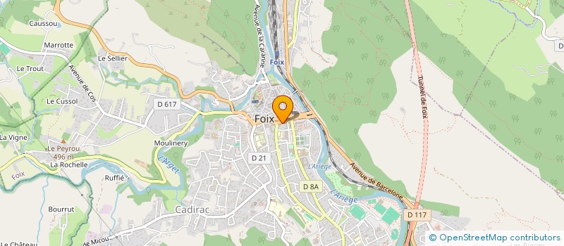 localisation de l'entreprise SCDF DOCTEURS BAUDEIGNE ESTEBE à FOIX