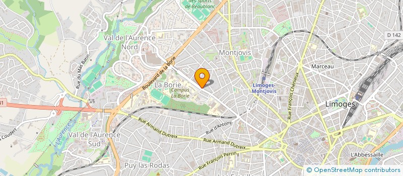 localisation de l'entreprise SCDF DOCTEURS PINAUD-CHABERNAUD-LEMACON à LIMOGES
