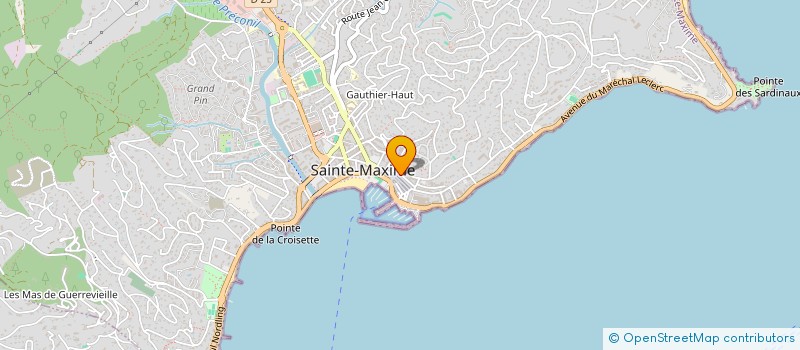 localisation de l'entreprise SCDF DUBOE CHABAUD à SAINTE-MAXIME
