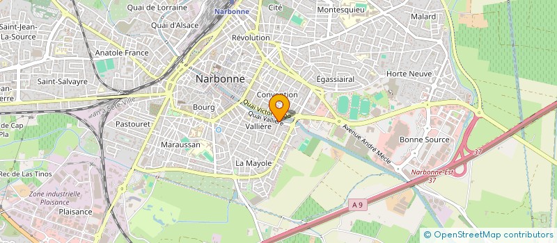 localisation de l'entreprise SCDF DURAND PEYRON  NARBONNE