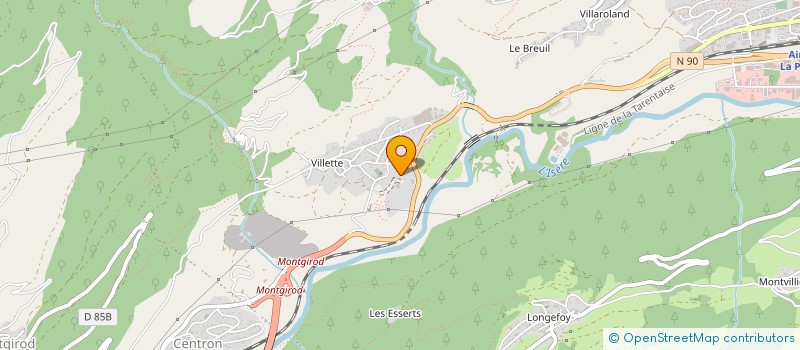 localisation de l'entreprise SCDF EXCOFFIER PAUL ET LEA  AIME-LA-PLAGNE