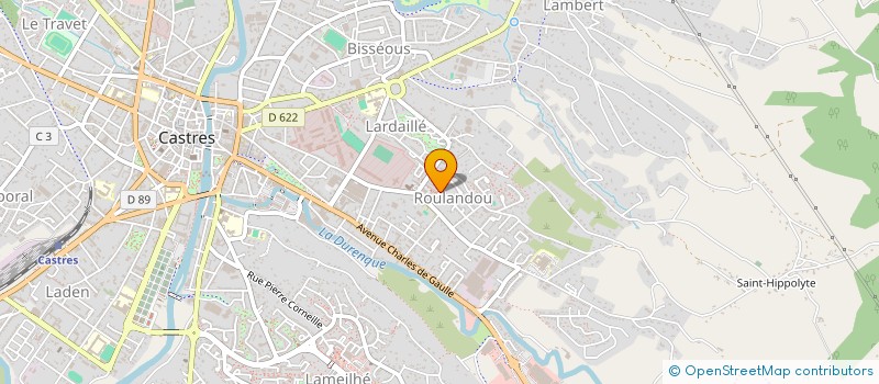 localisation de l'entreprise SCDF FABRE BORG GUNZLE  CASTRES