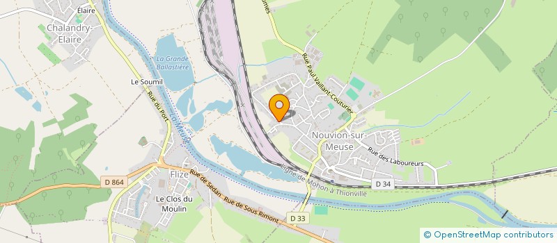 localisation de l'entreprise SCDF FAGGIONI & GUBBIOTTI à NOUVION-SUR-MEUSE