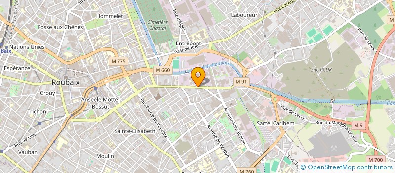 localisation de l'entreprise SCDF FAHEM ALI & MOHAMMED à ROUBAIX