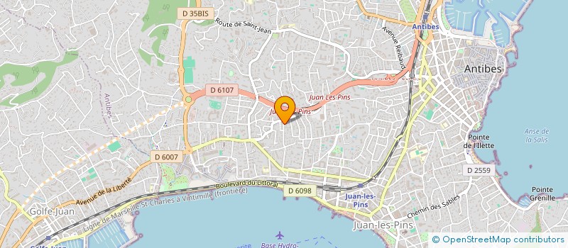 localisation de l'entreprise SCDF FERNANDEZ ACQUATELLA à ANTIBES