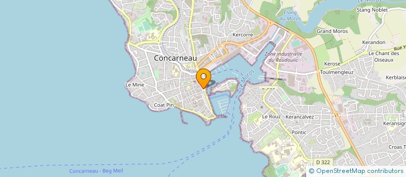 localisation de l'entreprise SCDF FEUNTEUN ANDRE & MARIE THERESE  CONCARNEAU