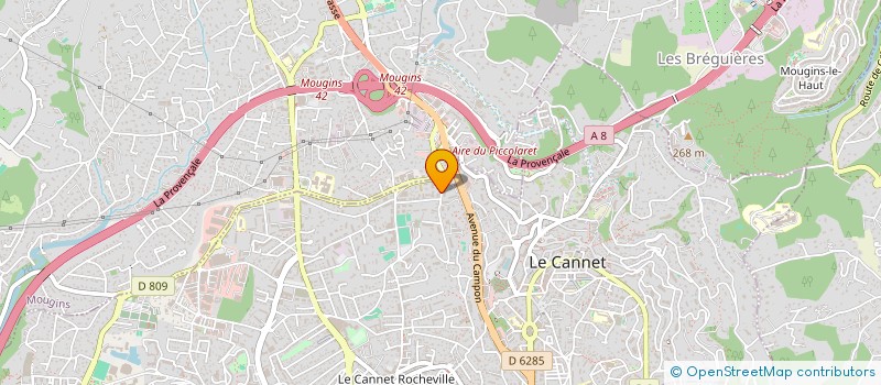 localisation de l'entreprise SCDF FLEGO TOMAZIC à LE CANNET