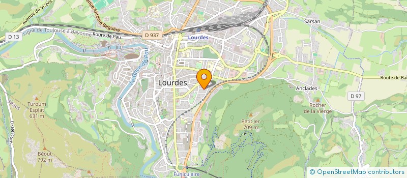 localisation de l'entreprise SCDF FONTAN DALENS ET ARNOUX  LOURDES