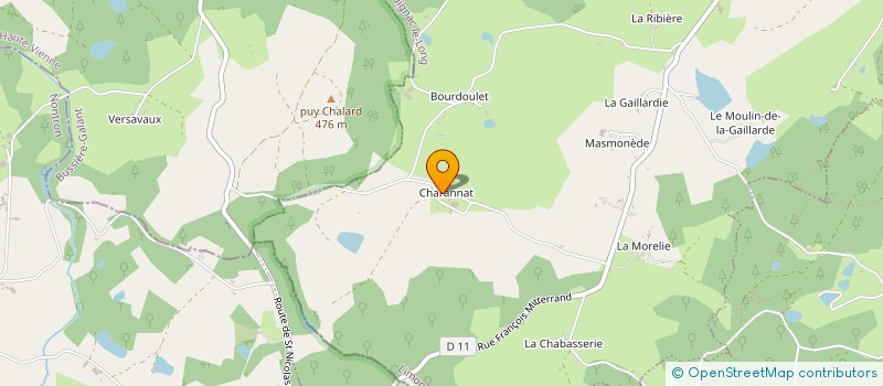 localisation de l'entreprise SCDF FORESTIER  LADIGNAC-LE-LONG