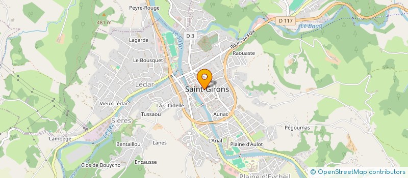 localisation de l'entreprise SCDF FOUNEAU S BARTHES PUGINIER B à SAINT-GIRONS