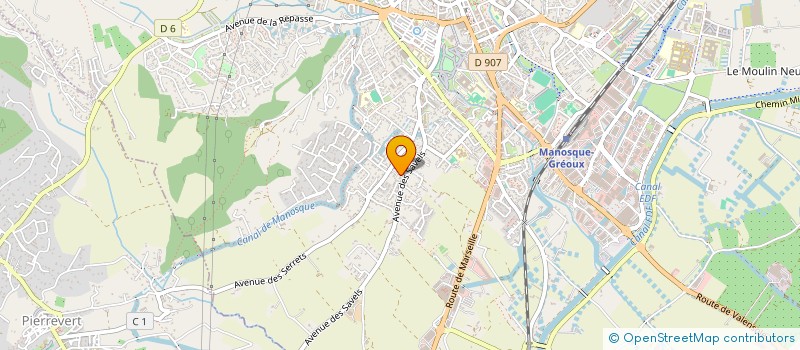 localisation de l'entreprise SCDF FOUSSIER LORIAU HANSEN à MANOSQUE