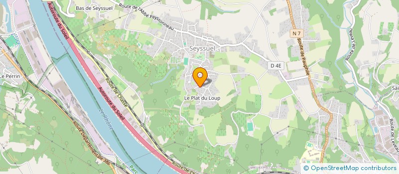 localisation de l'entreprise SCDF FRANCHI GIUSEPPE & FRANCHI NELLY  SEYSSUEL