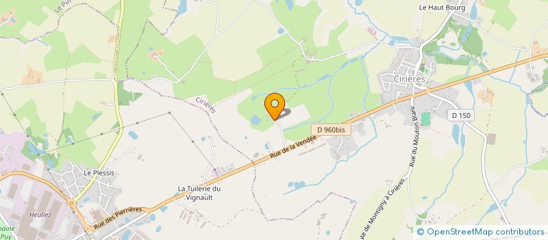 localisation de l'entreprise SCDF FUZEAU OLIVIER & LARGEAU DIMITRI  CIRIERES