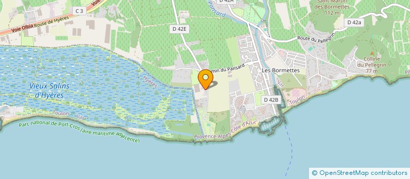 localisation de l'entreprise SCDF GALLEAU HOIRY  LA LONDE LES MAURES