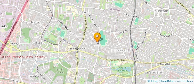 localisation de l'entreprise SCDF GALMAND ET MELCHIOR  MERIGNAC