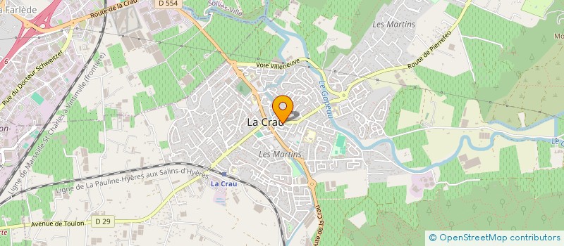 localisation de l'entreprise SCDF GASPERINI M ET GILBERT E  LA CRAU