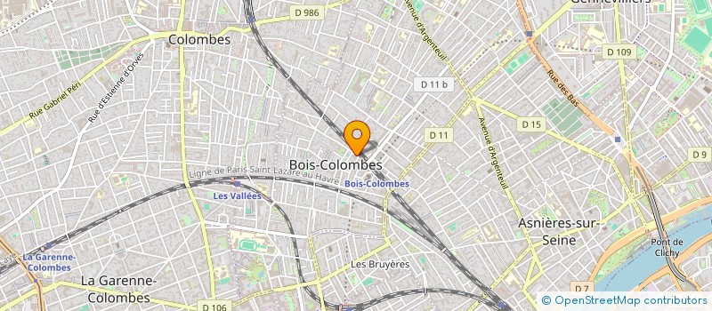 localisation de l'entreprise SCDF GAUZERAN VERHILLE à BOIS-COLOMBES