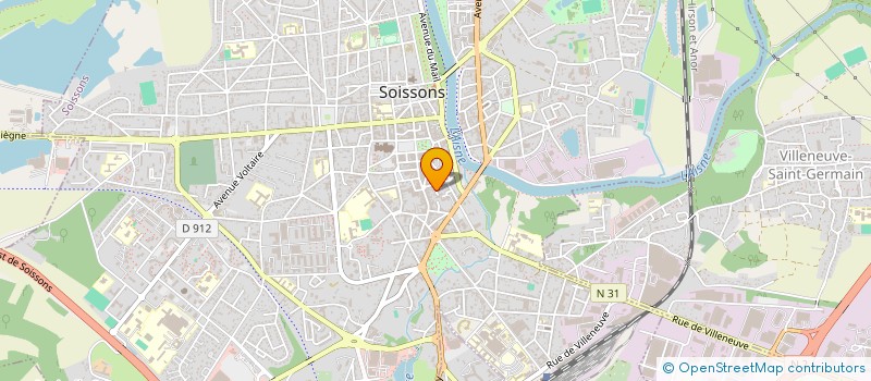 localisation de l'entreprise SCDF GEOFFROY VASSEUR à SOISSONS