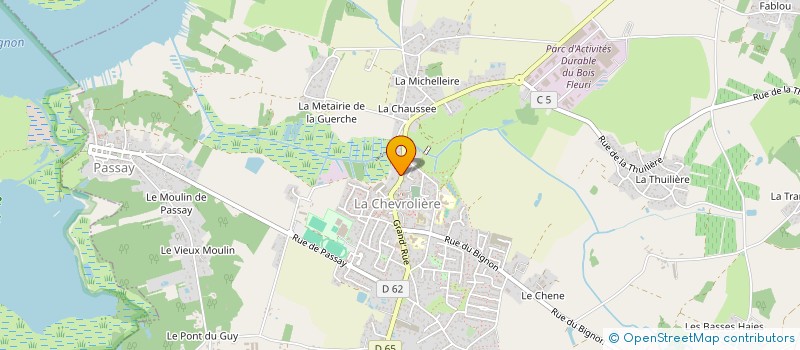 localisation de l'entreprise SCDF GERMAIN GORRICHON  LA CHEVROLIERE