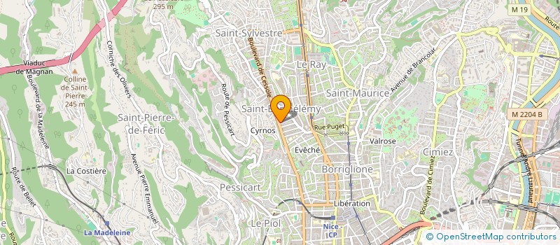 localisation de l'entreprise SCDF GIOVANNETTI ZAMPONI à NICE