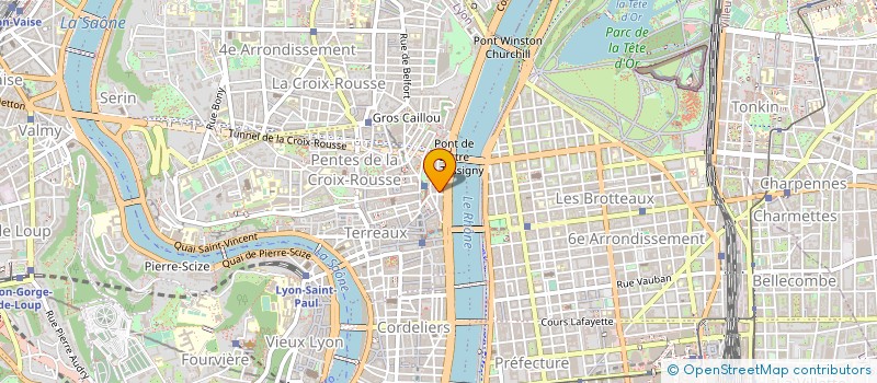 localisation de l'entreprise SCDF GIROUD ET TRIOMPHE à LYON
