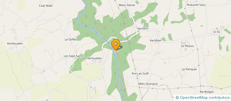 localisation de l'entreprise SCDF GLADEL ACHELFI  PLUZUNET