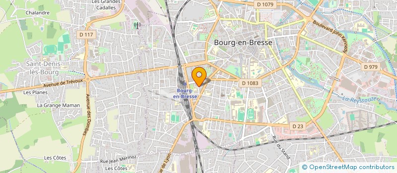localisation de l'entreprise SCDF GLEIZAL GOYARD & REGNIER COURTINES à BOURG-EN-BRESSE