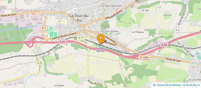 localisation de l'entreprise SCDF GONNET à LA TOUR-DU-PIN