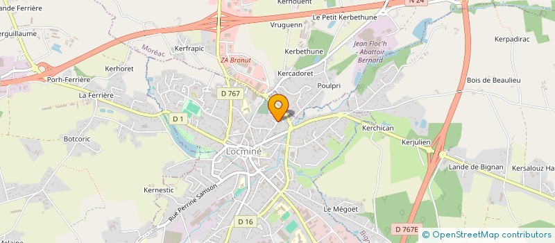 localisation de l'entreprise SCDF GOORIS LE MOUEL à LOCMINE