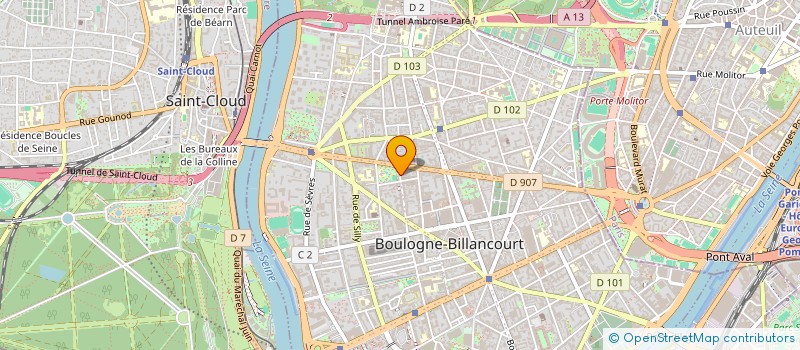 localisation de l'entreprise SCDF GOSSEYE ROGER MOHAND SAID LARBI à BOULOGNE-BILLANCOURT