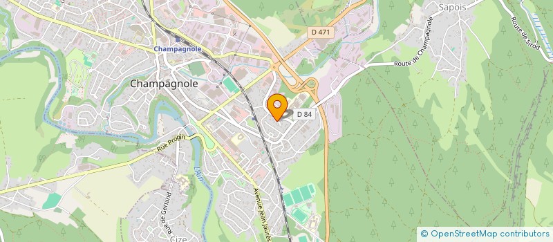 localisation de l'entreprise SCDF GRAPPE ET FILS  CHAMPAGNOLE