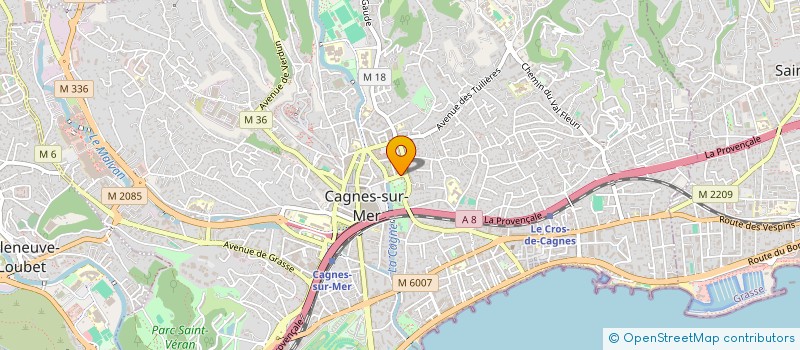 localisation de l'entreprise SCDF GUEN LECOEUR à CAGNES SUR MER