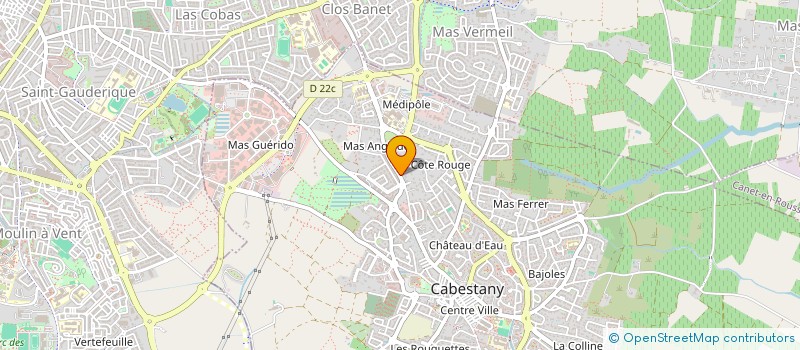 localisation de l'entreprise SCDF GUERRE PASCALE & GUERRE DANIELLE  CABESTANY