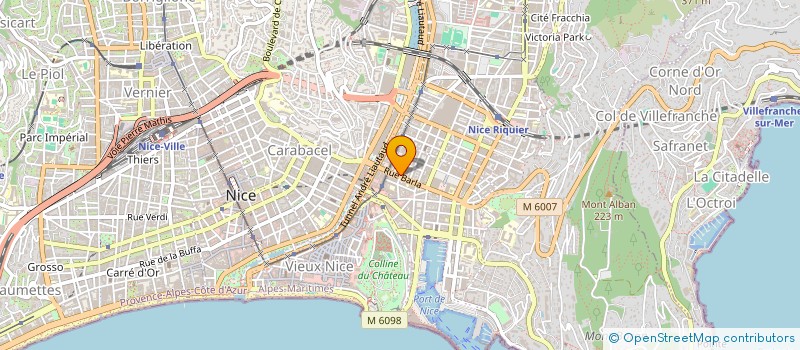 localisation de l'entreprise SCDF GUGLIELMINI ET PALAYER à NICE
