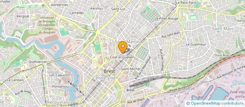 localisation de l'entreprise SCDF GUILLOIS MORINIERE à BREST