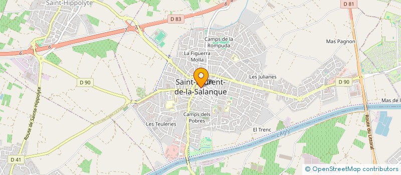 localisation de l'entreprise SCDF HEBRARD T. ET NADAL D. à SAINT-LAURENT-DE-LA-SALANQUE