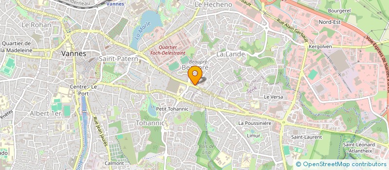 localisation de l'entreprise SCDF HENRY CLEMENT LE GOFF LE JOLIFF à VANNES