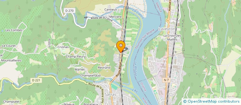 localisation de l'entreprise SCDF HERBEPIN ET CHANUT  ARRAS-SUR-RHONE