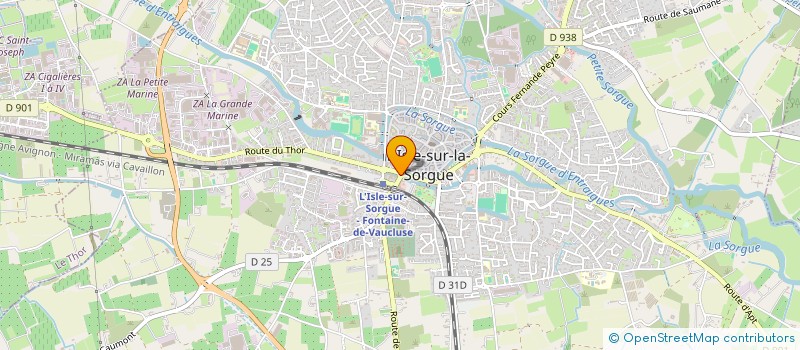 localisation de l'entreprise SCDF HERNANDEZ ET MARIUSSE à L'ISLE-SUR-LA-SORGUE