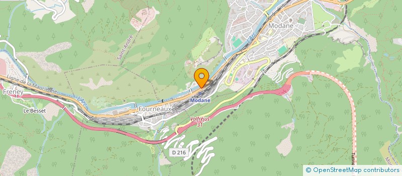 localisation de l'entreprise SCDF HINTERLANG BERNARD ET ACTIS BENJAMI à MODANE